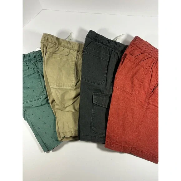 Old Navy Boys Shorts Bundle 4 Pack Pull On Elastic Waist Casual Playwear - Picture 1 of 14